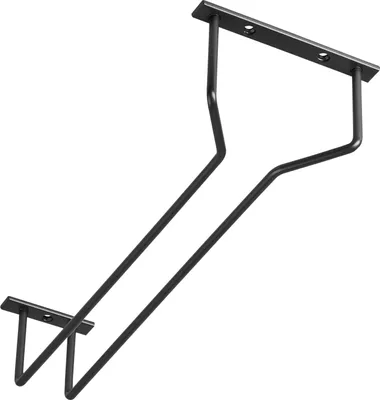 Produktbild von Gläserhalter für 1 Glasreihe 120 x 355 x 70 mm schwarz Halter für Weingläser Sektgläser Biergläser Weinglashalter von SOTECH