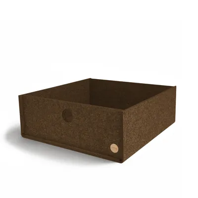 Produktbild von Aufbewahrungsbox CARGA Filz 35 x 20 x 15 cm ohne Deckel in hellbraun meliert