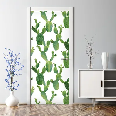 Produktbild von Dekorative Türtapete selbstklebend Klebefolie Türposter Türaufkleber Exotische Palmen 70 x 200 cm