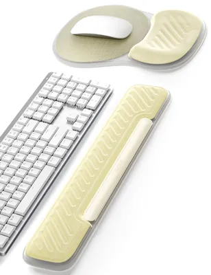 Ergonomische Polsterauflage aus Memory-Schaum, rutschfest, für Tastatur und Maus