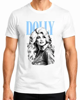 Produktbild von Dolly Parton Country Musik Legende Vintage Retro Fan Sängerin Herren T-Shirt, Weiß, S