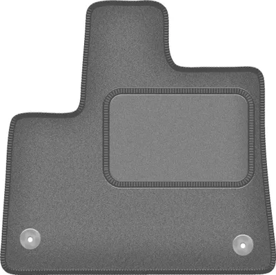 Image de Tapis de sol conducteur en velours graphite adapté à la Toyota ProAce City Verso (2018-, 7 personnes) – avec fixations – ajustement parfait