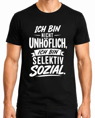 Productafbeelding van "Ik ben niet onbeleefd, ik ben selectief," grappig T-shirt, zwart, maat S