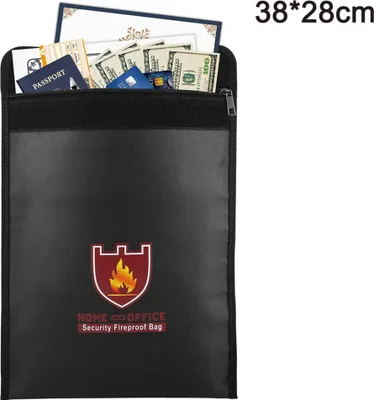 Produktbild von Feuerfeste Tasche Dokumententasche,38*28cm,schwarz