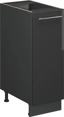 Image de Meuble de cuisine Vicco Fame-Line Anthracite Haute brillance 30cm , PT Chêne, Model 57066