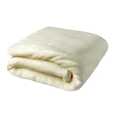 Produktbild von Traumschlaf Teddy-Fleece Kuscheldecke 150x200 cm wollweiss