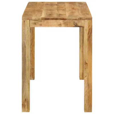A plain white background shot of a wooden table.