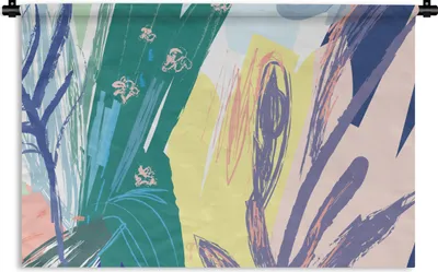 Produktbild von MuchoWow® Wandteppich Wandbehang Sommer - Farbe - Abstrakt 60x40 cm Tapisserie Dekoration Wandtuch - Wanddekorationen
