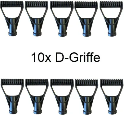 Produktbild von 10x D-Griff für Holz-Stiel bis Ø32mm Schneeschieber Ersatz Schneeschaufel Spaten