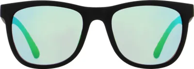 Produktbild von Red Bull Spect ECOS Sonnenbrille schwarz mit grünen Gläsern