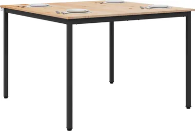 Immagine prodotto di vidaXL Tavolo da pranzo naturale 110 x 110 x 75 cm in legno di pino massiccio