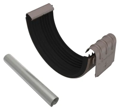 Produktbild von ZAMBELLI Rinnenverbinder inkl. Wulstverbinder RG250 Kupferbraun verzinkt