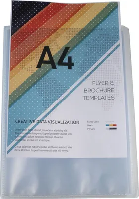 Produktbild von Sichtmappe aus PP 500µ mit 20 Hüllen Krea Cover, A4 Kristall