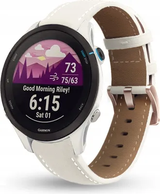 Zdjęcie produktu dla Pasek Skórzany Do Garmin Venu 2S 3S Forerunner 255S 265S Vivoactive 3S 4S
