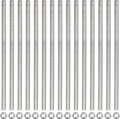 Immagine prodotto di Threaded rod Rebower M12x300 mm stainless steel with nuts 15 pieces