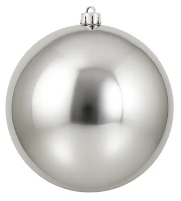 Produktbild von Christbaumkugel unzerbrechlich glänzend 14 cm silber