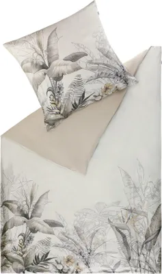 Produktbild von Schöner Wohnen Bettwäsche Tropical Farbe beige Größe 135x200+80x80