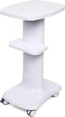 Zdjęcie produktu dla Wózek kosmetyczny Wózek roboczy Wózek salonowy Wózek salonowy SPA Wózek stojący na sprzęt kosmetyczny 4 kółka Biały