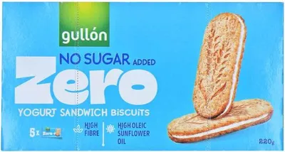 Produktbild von Gullón No Sugar Added Zero Yogurt Sandwich Biscuits 220g