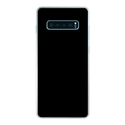 Produktbild von MuchoWow® Handyhülle Schutzhülle Hülle für Samsung Galaxy S10 Lite Schwarz - Dunkel - Massiv - Farbe Silikon Softcase Handy Hülle - Schutz