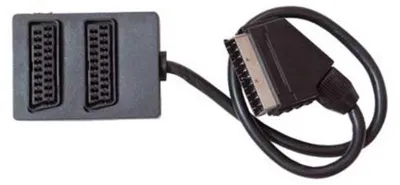 Produktbild von Scart 2-fach-Verteilerbox, 0,5 m, schwarz