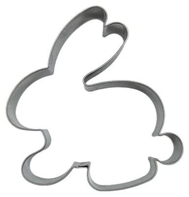 Produktbild von Lebkuchena. Hase sitzend groß 72 x 100 mm; Edelstahl