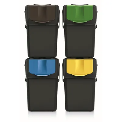 Image de Keden Sortibox ISWB25S4 Poubelle de recyclage 4x25L Set