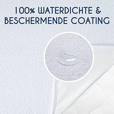 Für Matratze 140 x 190 cm - Wasserdicht mit 4 elastischen Ecken - Zertifiziert nach OEKO-TEX®