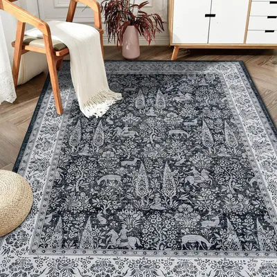 Immagine prodotto di Tappeto lavabile con motivo floreale, dimensioni 200 x 300 cm