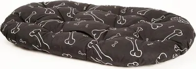 Obrázek produktu pro Polštář ovál bavl. Kost černo/bílý 100 cm