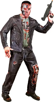 Productafbeelding van Cyborg kostuum voor volwassenen, zwart, Halloween - maat S