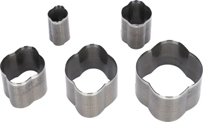 Image de 5 pièces de cuir Poinçonnage Formes géométriques Découpe Forme DIY Outil d'artisanat fait main