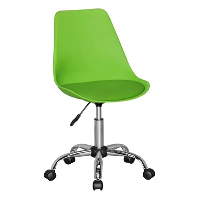 Produktbild von FineBuy HAINAN | Drehstuhl mit Kunstleder-Sitzfläche  | Design Drehsessel Wartezimmerstuhl ist höhenverstellbar | Schreibtischstuhl mit Rückenlehne  | Bürostuhl / Jugendstuhl mit Schalensitz