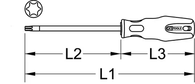 Image de KS Tools 159.1251 Torx screwdriver Size (screwdriver) IP 20 1 pc(s)