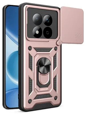 Produktbild von Handyhülle für Xiaomi Redmi Note 15 Pro 5G, Techsuit CamShield Series, Roségold / Schwarz
