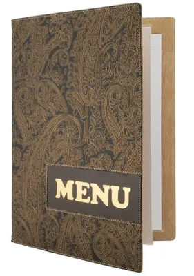 Immagine prodotto di Securit MC-DRA4-PAISLEY Cartella portamenu Securit DESIGN PAISLEY, DIN A4