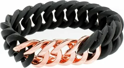Produktbild von The Rubz Circle 25 Mm Medium Black Rose Gold