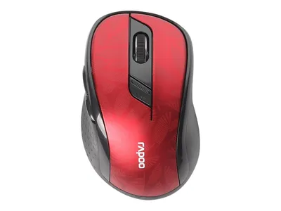 Produktbild von Rapoo M500, Rechts, Optisch, RF Wireless + Bluetooth, 1600 DPI, Rot