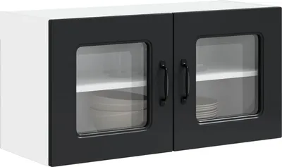 Obrázek produktu pro vidaXL Čelní panel myčky nádobí Kalmar, černý, 80 x 31 x 40 cm