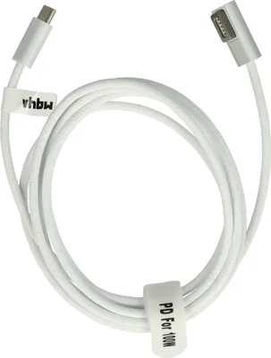 Produktbild von vhbw Adapterkabel USB Typ C auf MagSafe 1 kompatibel mit Apple MB118CH/A, MB063LL/B, MB063CH/A Notebook, Laptop - 170 cm, 100 W, Nylongewebe