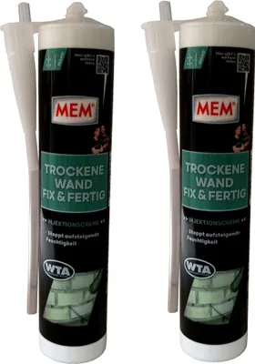 Produktbild von 2x290ml MEM Trockene Wand Fix & Fertig