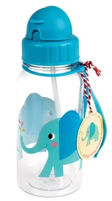 Zdjęcie produktu dla Butelka ze słomką dla dzieci 500 ml Elephant Elvis Rex London