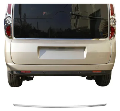Image de Garniture de Hayon Coffre pour Fiat Doblo Opel Combo D acier inox, Image générée par une IA