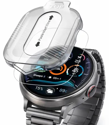Produktbild von Smartwatch Schutzglas Samsung Galaxy Watch Ultra / Ultra 2025 + Anbringhilfe 9H