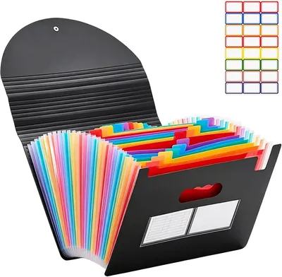 Image de Classeur A4, 25 compartiments, 33 x 24 x 24 cm, pour documents