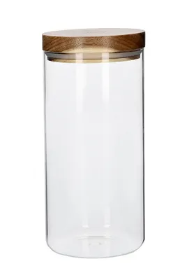 Produktbild von HOMLA CARLOS Behälter mit Akaziendeckel M 1,2 l