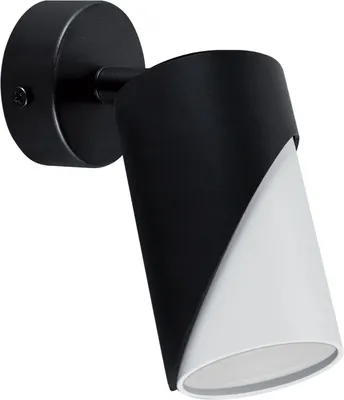 Produktbild von Spot Lampe Wand Metall GU10 verstellbar Schwarz Weiß Wandlampe