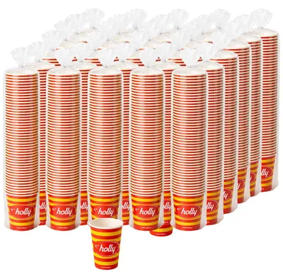 Produktbild von 3000x holly Kaffeebecher 180ml Coffee to Go holly Pappbecher 7oz Papierbecher stabil auslaufsicher recycelbar für Kaffeeautomat Party Heißgetränke Kaltgetränke Austria