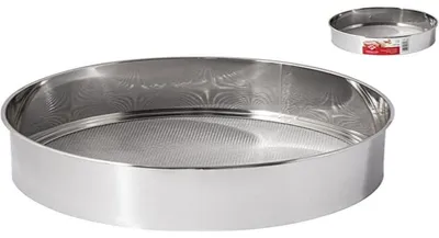Obrázok produktu pre Sitko, okrúhle, z nehrdzavejúcej oceli, priemer 19 cm, vhodné do kuchyne