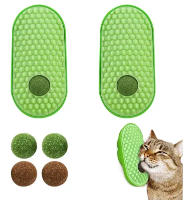 Produktbild von 2 Katzengrasbällchen – Spielzeug für Katzen – Grüne Katzengrasbällchen